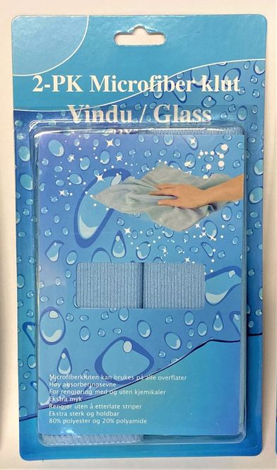 Hovedbilde Mikrofiberklut 2 pk. Glass