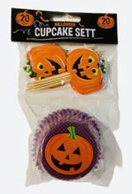 Hovedbilde Cupcake/muffins-former 20 stk Halloween