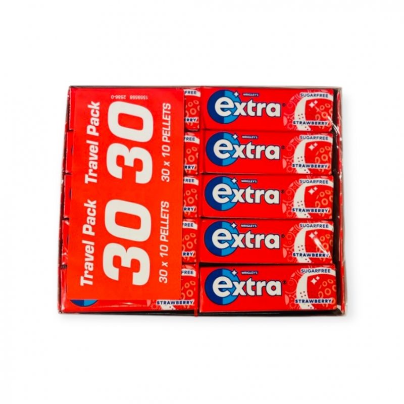 Extra Strawberry 30 pakker a 10 stk HEL ESKE Superpris!