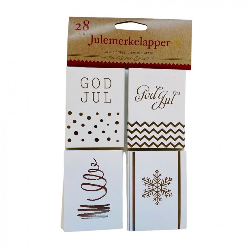 Julemerkelapper dobble 28 pk.