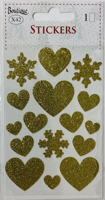 Hovedbilde Julestickers Gullglitter