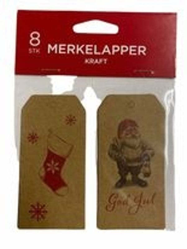 Julemerkelapper 8 pk