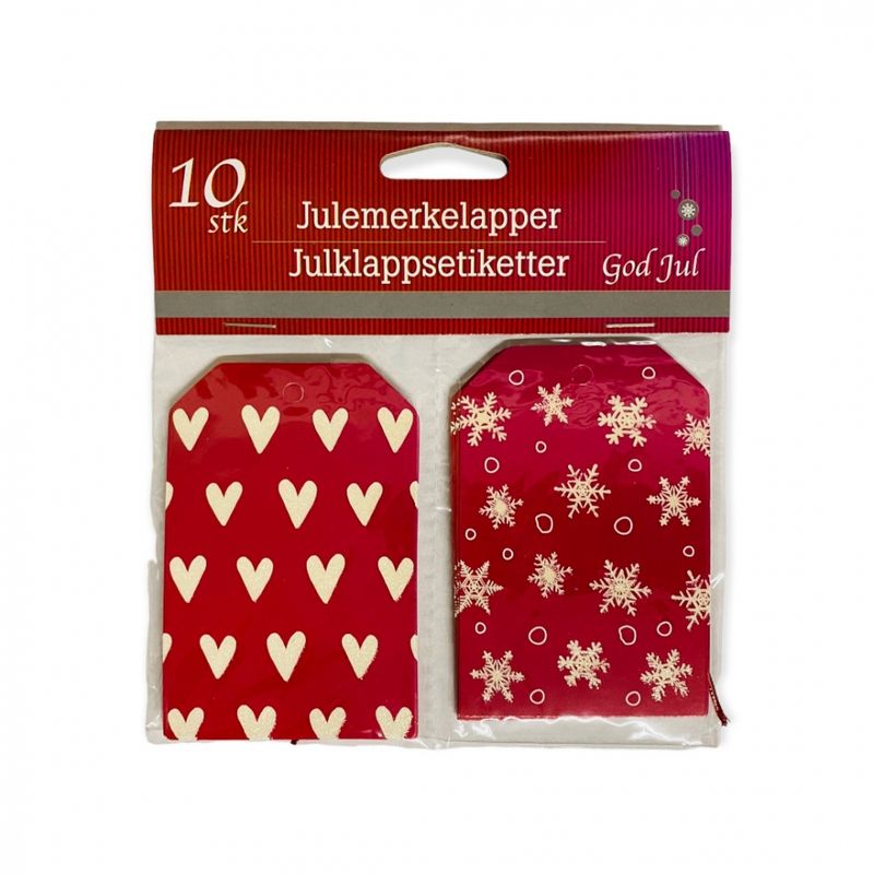 Julemerkelapper 10 pk