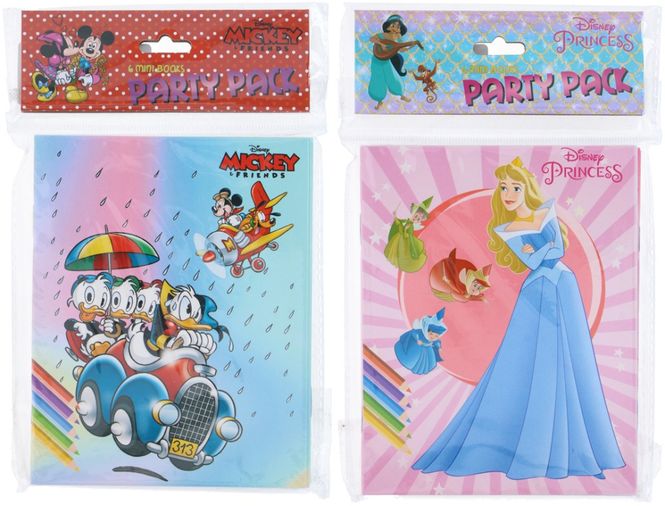 Hovedbilde Fargeleggingsbok festpakke Disney 6x12sider