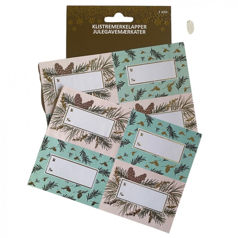 Julemerkelapper selvklebende 8 pk.