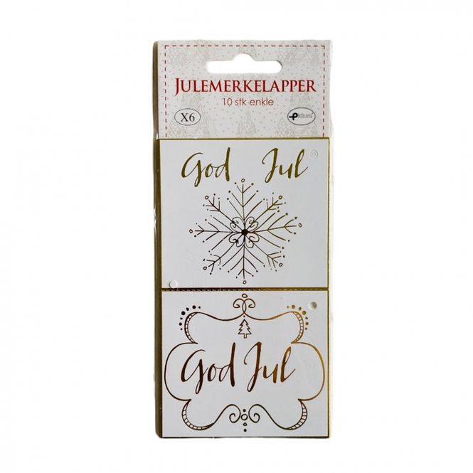 Hovedbilde Julemerkelapper 10 pk.