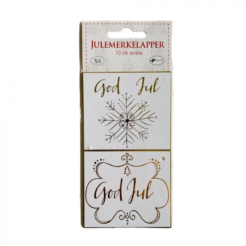 Julemerkelapper 10 pk.