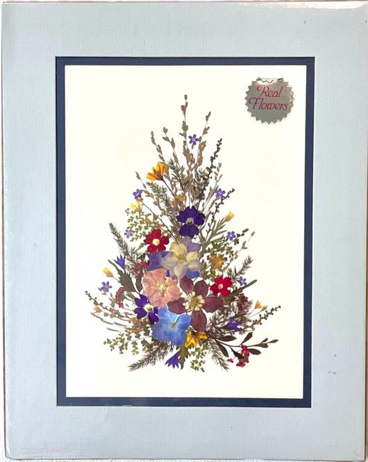 Hovedbilde Bilde med ekte tørkede blomster