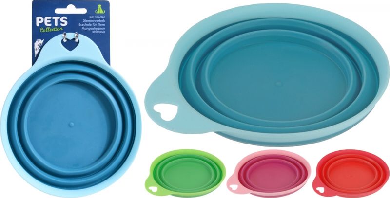 Vann/mat-skål sammenleggbar 14 cm