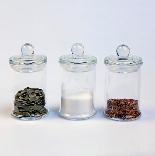 Hovedbilde Glasskrukke med lokk 150 ml