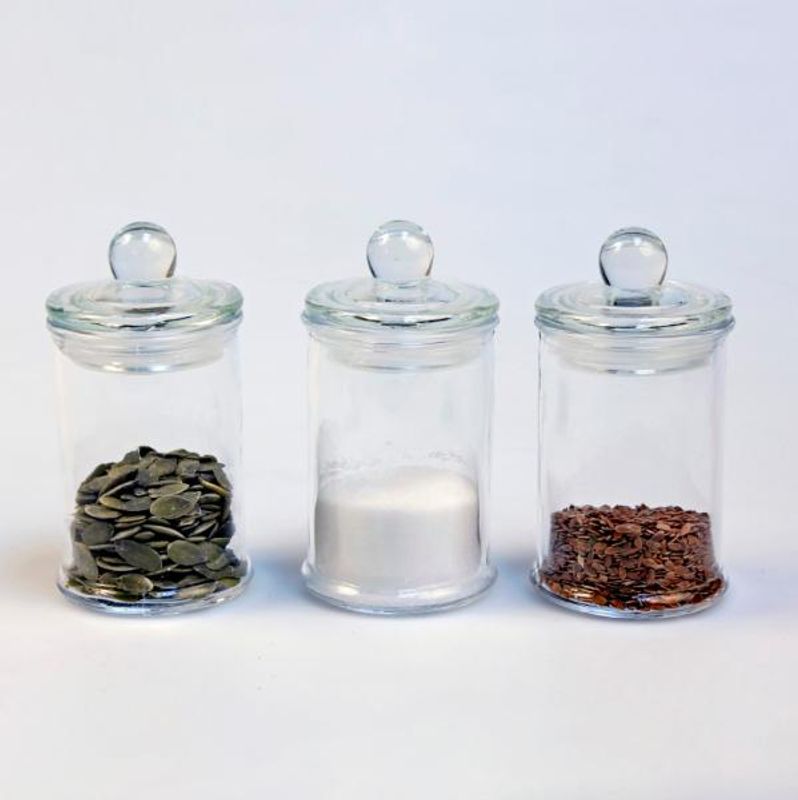 Glasskrukke med lokk 150 ml