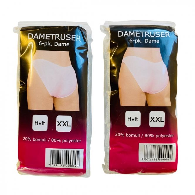 Hovedbilde Dametruser xxl 6 pk. (tilsvarer litt stor xl) ...