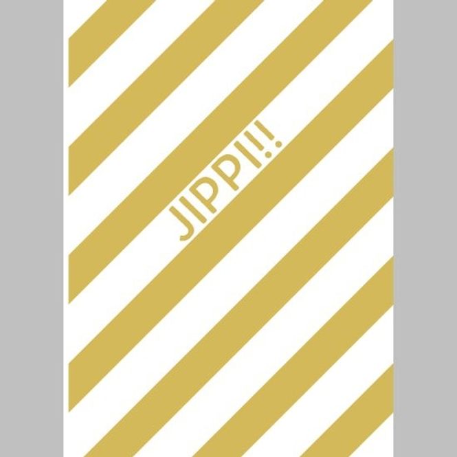 Hovedbilde Gratulasjonskort dobbelt med konvolutt Jippi!