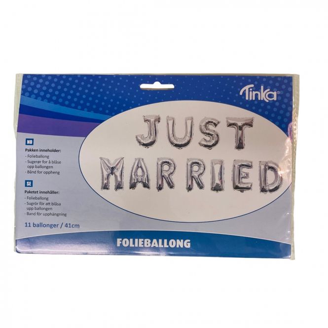 Hovedbilde Folieballong Just married