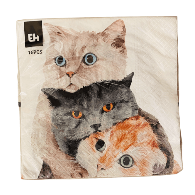 Hovedbilde Servietter 16 pk. 33x33 cm Hund/Katt