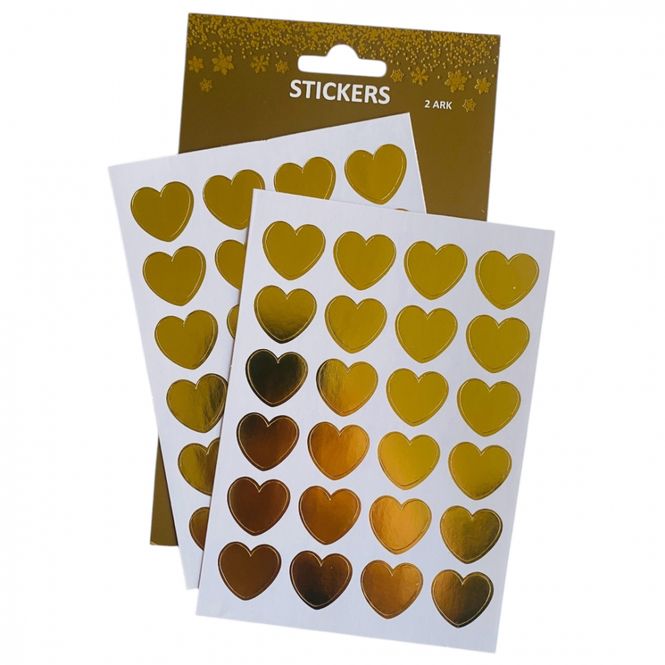 Hovedbilde Julestickers Gullhjerter