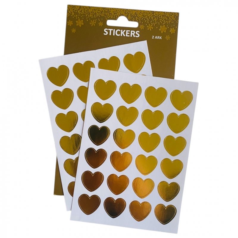 Julestickers Gullhjerter