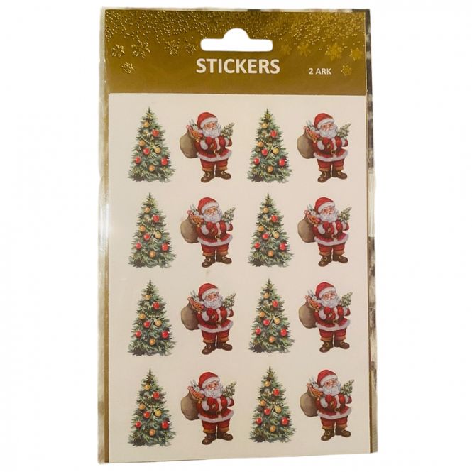 Hovedbilde Julestickers Nisse/juletre