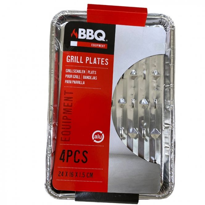 Hovedbilde Aluminiumsformer 4 pk. for grilling