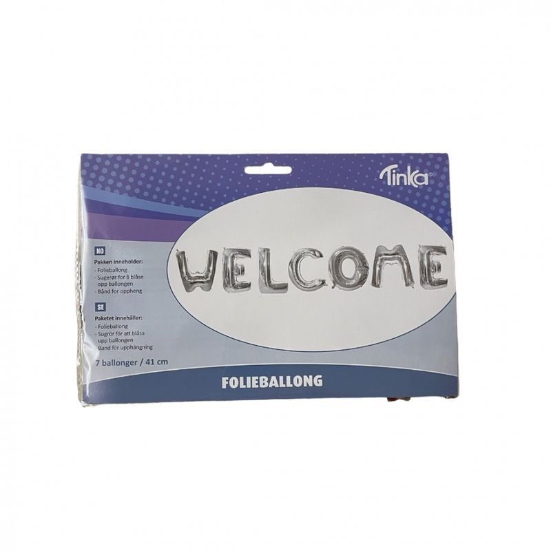 Folieballong welcome Tinka