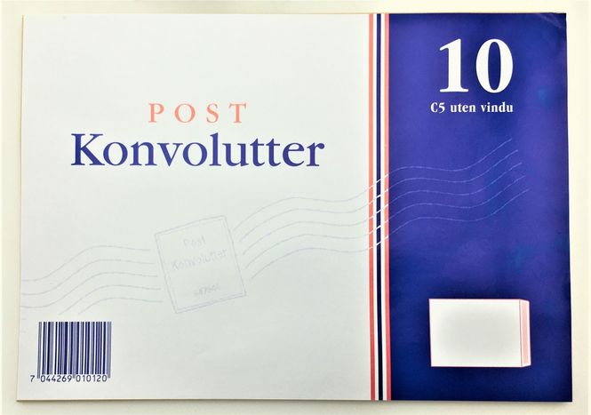 Hovedbilde Konvolutter C5 10 pk.