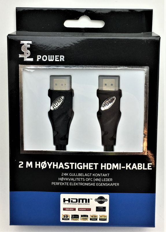 HDMI kabel 2 meter Superpris!