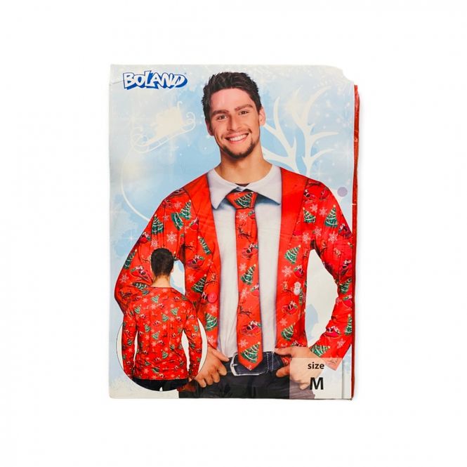 Hovedbilde Juledrakt overdel dressjakke med skjorte, slips ...