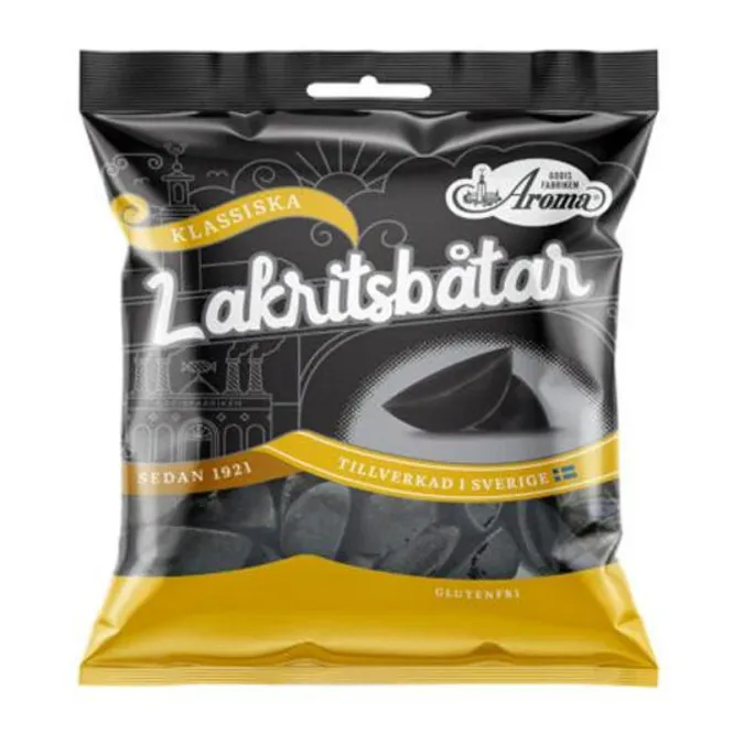 Hovedbilde Aroma Lakrisbåter 80g