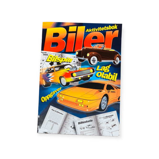Hovedbilde Aktivitetsbok - biler 