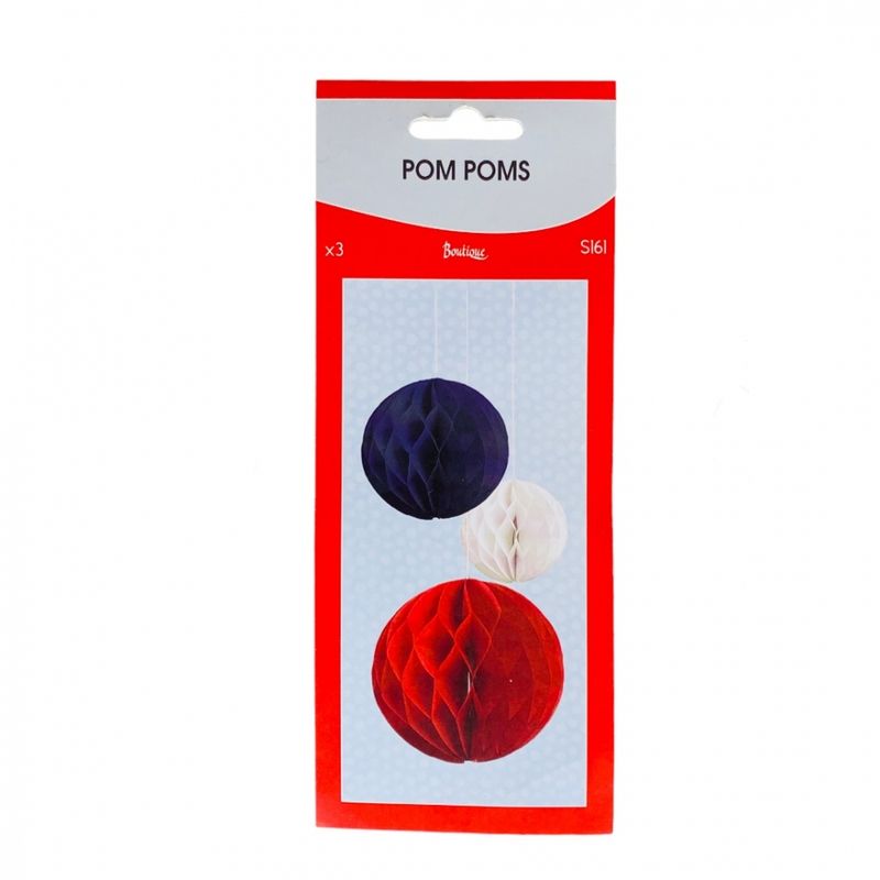 Pom poms 3 stk