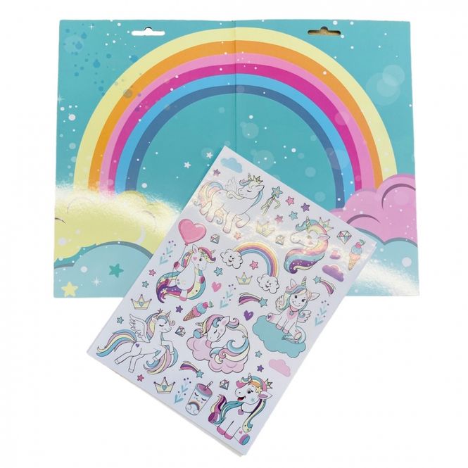 Hovedbilde Stickers Enhjørning 2 ark
