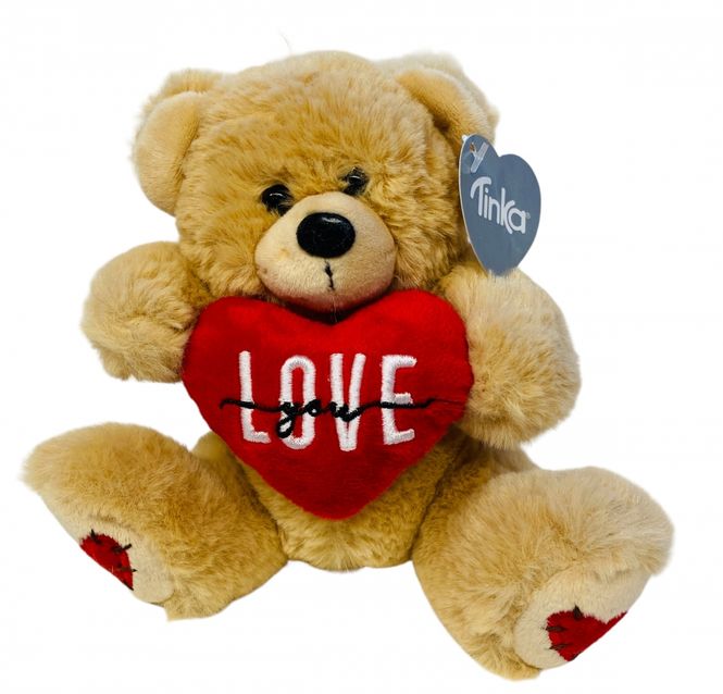 Hovedbilde Bamse med hjerte 18 cm Tinka