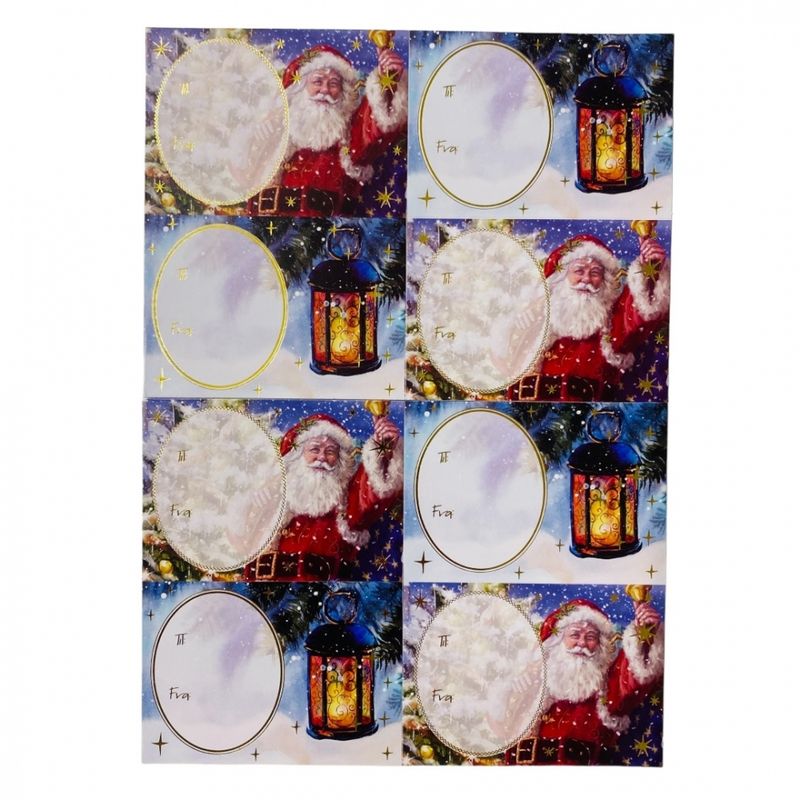 Julemerkelapper selvklebende 8 pk