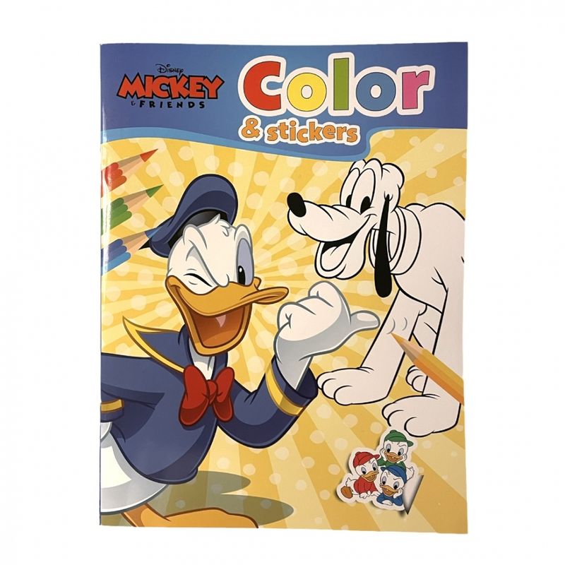 Fargeleggingsbok med stickers - Donald Duck Disney