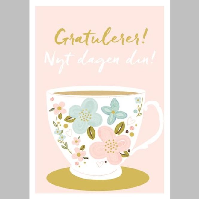 Hovedbilde Gratulasjonskort dobbelt med konvolutt Nyt dagen ...