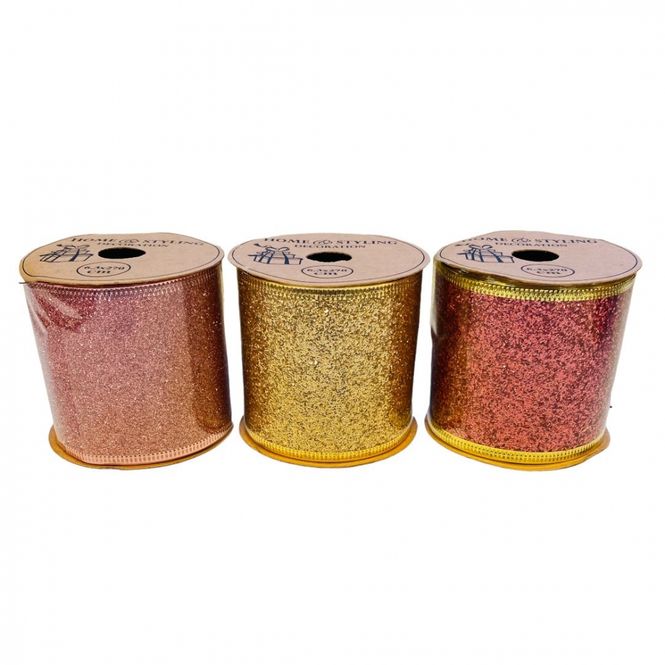 Hovedbilde Bredt dekorbånd - glitter