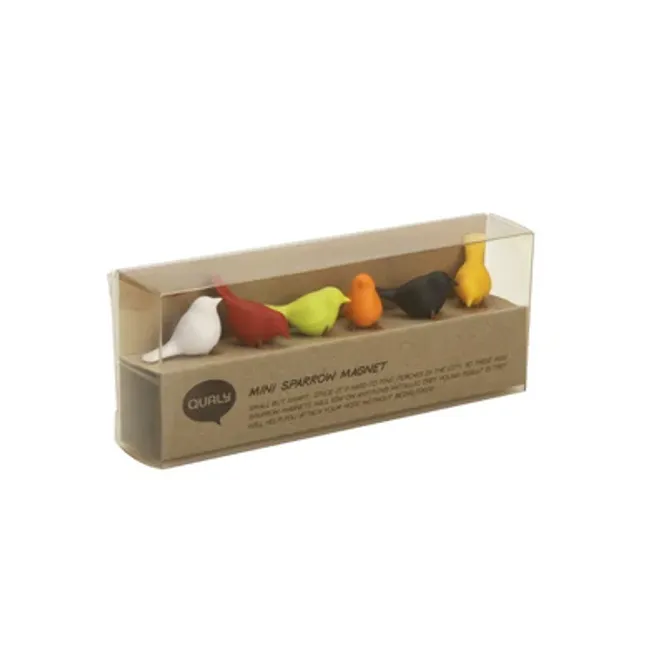 Hovedbilde Mini Sparrow, 6-pak - kjøleskapsmagneter