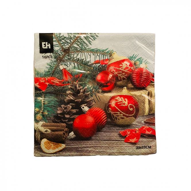 Hovedbilde Juleservietter 16 pk. Julekuler