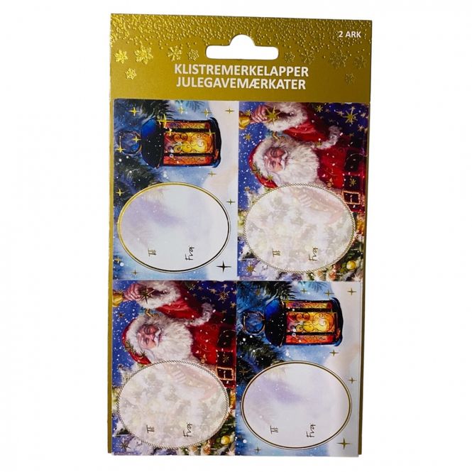 Hovedbilde Julemerkelapper selvklebende 8 pk
