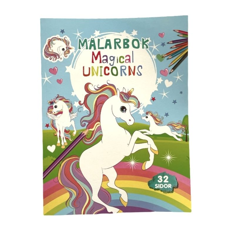 Fargeleggingsbok unicorns