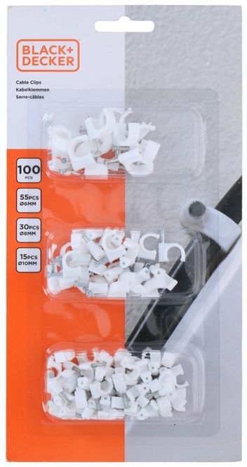 Hovedbilde Kabelklips 100pk Black and Decker
