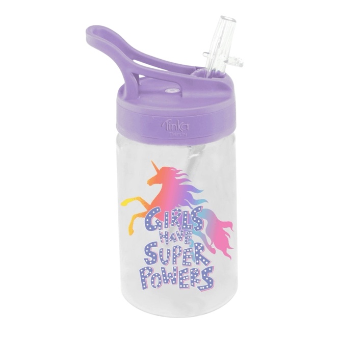 Hovedbilde Drikkeflaske 350ml Tinka enhjørning lilla
