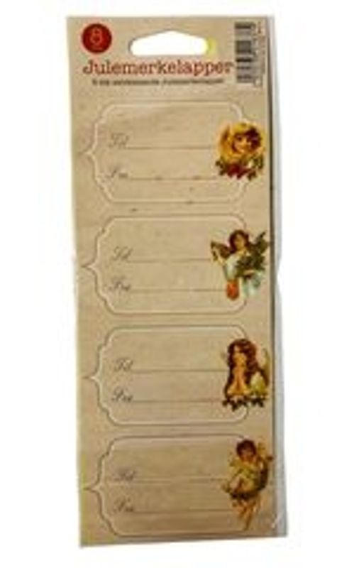 Julemerkelapper 8 pk selvklebende
