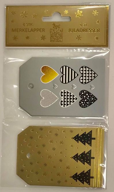 Hovedbilde Julemerkelapper 6 pk.