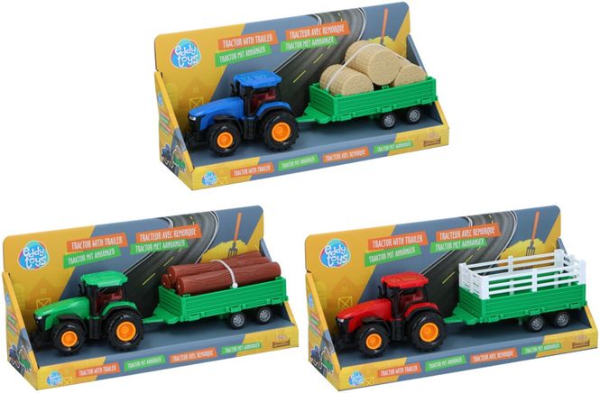 Hovedbilde Leketraktor m/tilhenger 3ass. Eddy Toys
