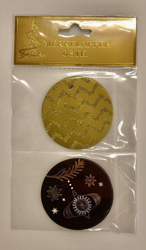 Julemerkelapper 6 pk